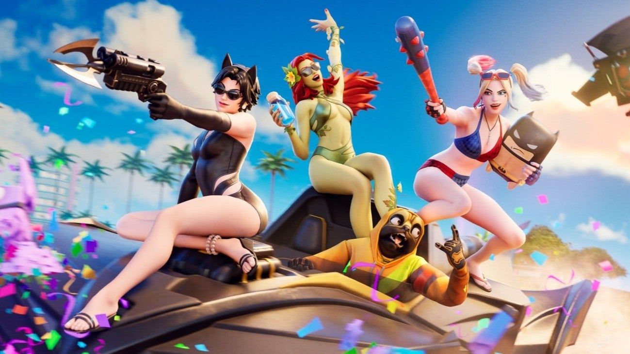 Featured image Poison Ivy  Harley Quinn Swimwear Skins Locked in Fortnite modes