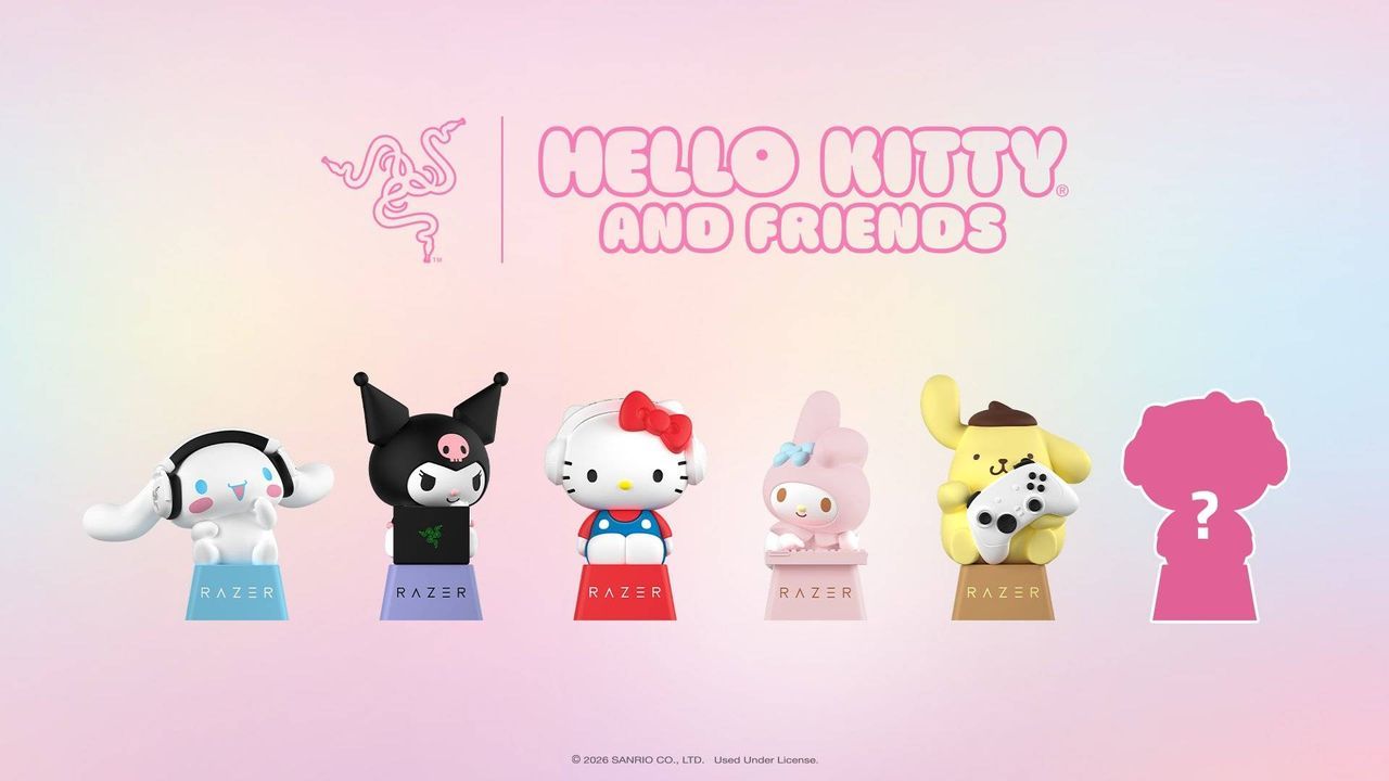 Featured image Cute Sanrio keycaps feature Hello Kitty holding tech replicas