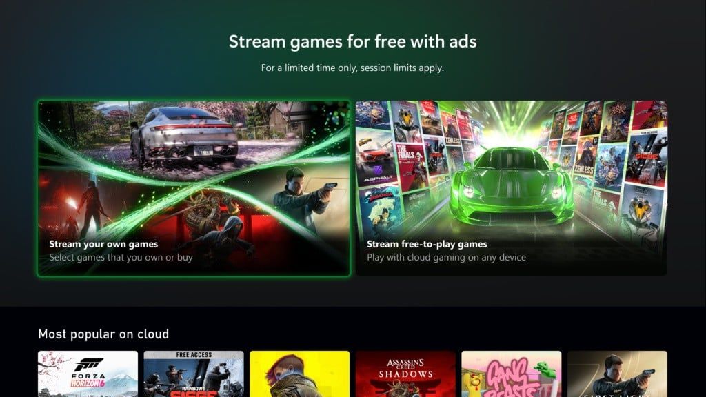Featured image Xbox launches free game streaming with ads and five principles