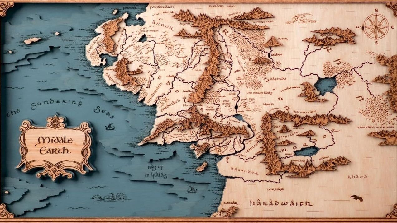Featured image Amazing 3D LOTR Maps Gift Idea for Tolkien Fans