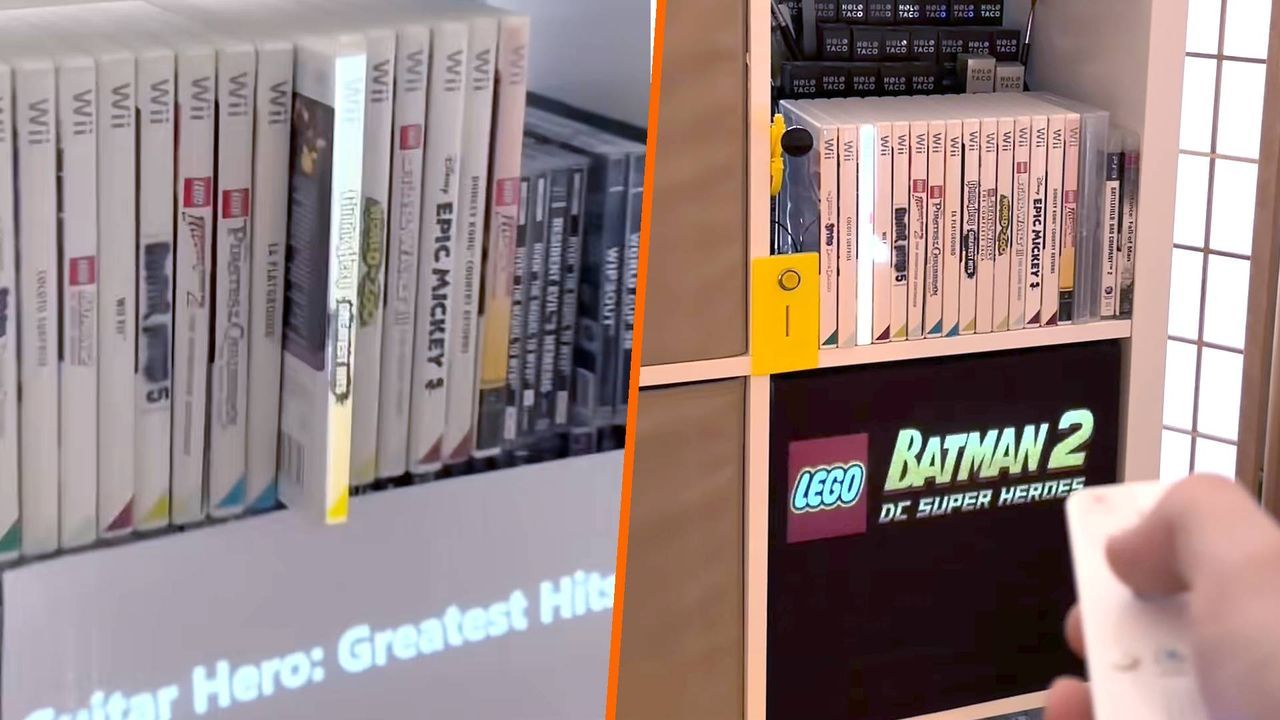Featured image Inventor creates IRL game shelves for digital discs