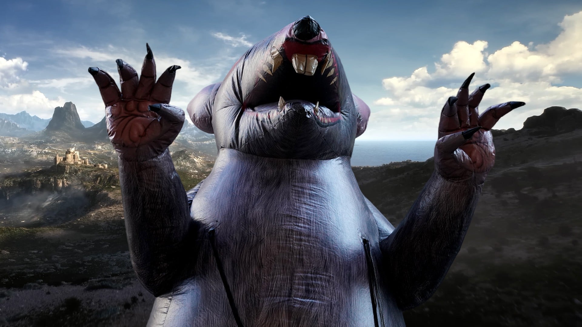 Featured image Giant Rat Leads Protests Against Xbox Layoffs at Bethesda HQ