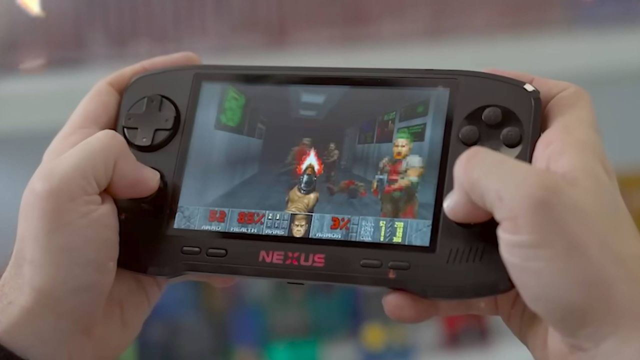 Featured image DOOM on Evercade with a limited Nexus handheld