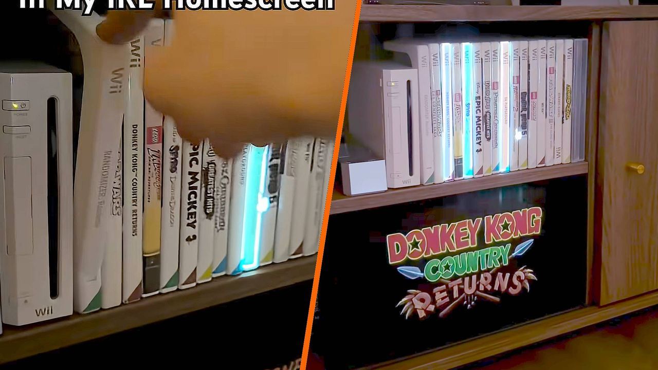 Featured image Secret bookshelf saves you from choosing games on Wii Homescreen