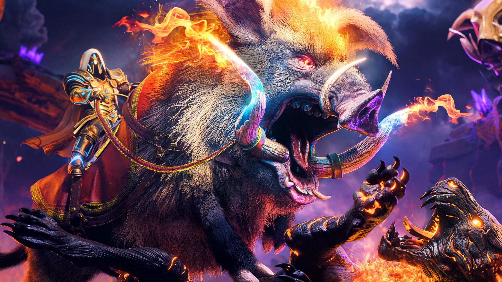 Featured image Arks final update with a flaming wild hog