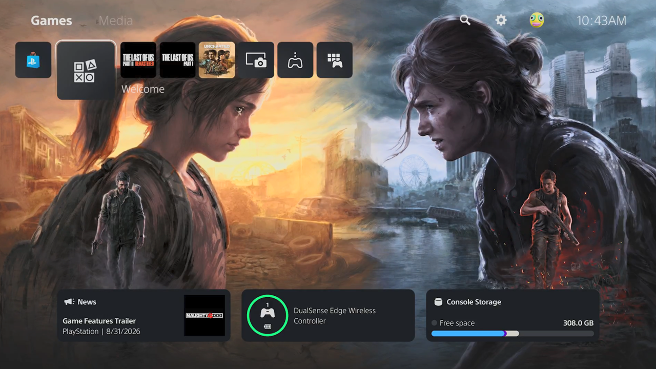 Featured image TLOU PS5 gets animated background Naughty Dog tease