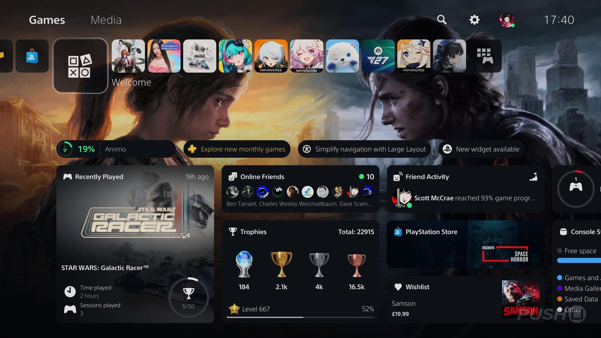 Featured image New animated The Last of Us wallpaper for PS5 Welcome Hub