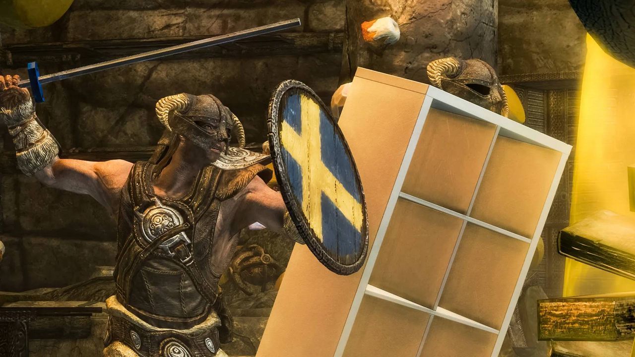 Featured image IKEA Skyrim mod proves Kallax is great gaming merch