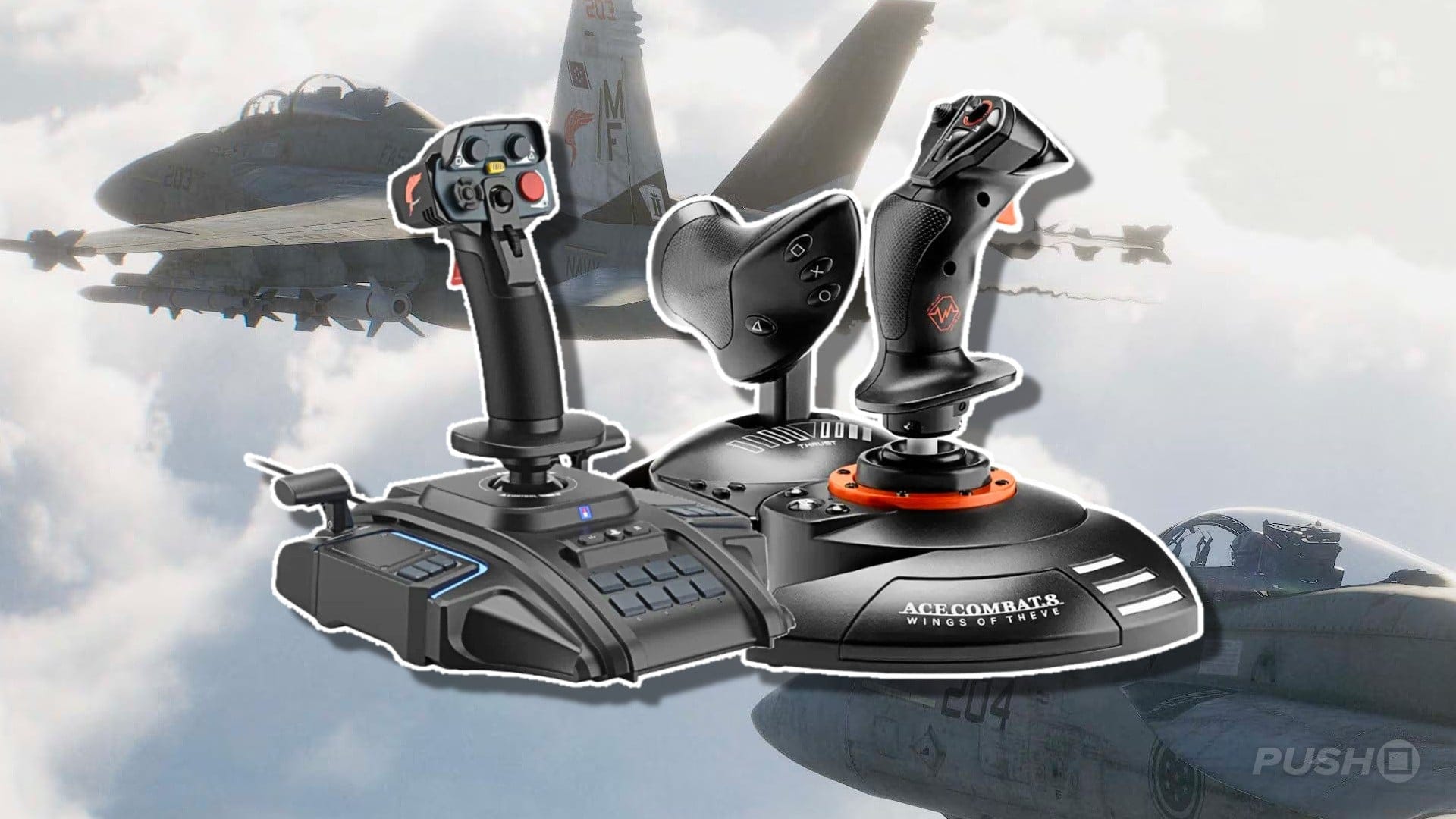 Featured image Dual PS5 flight sticks for Ace Combat 8 action