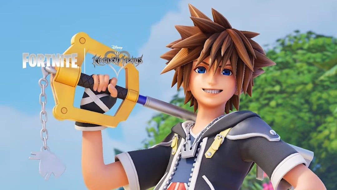 Featured image Sora joins Fortnite First look at Kingdom Hearts crossover