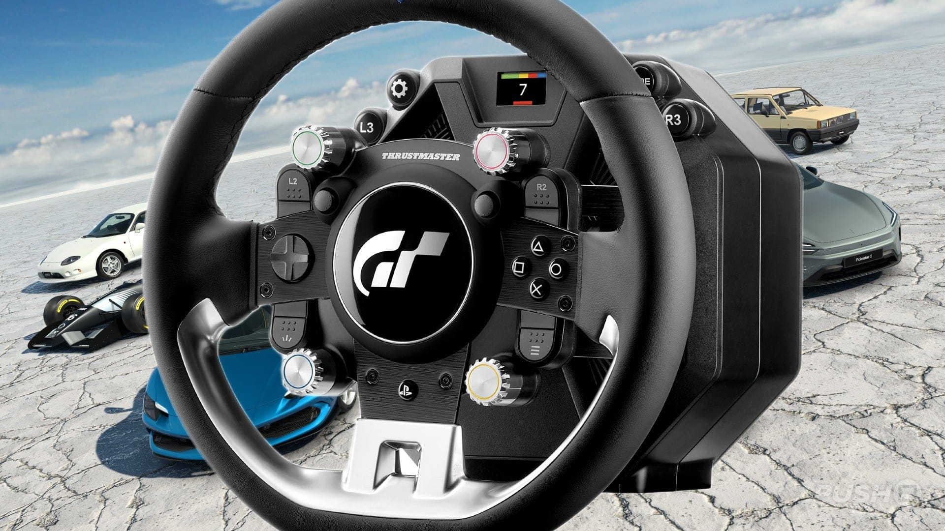 Featured image Thrustmaster reveals new 750 PS5 racing wheel for Gran Turismo 7