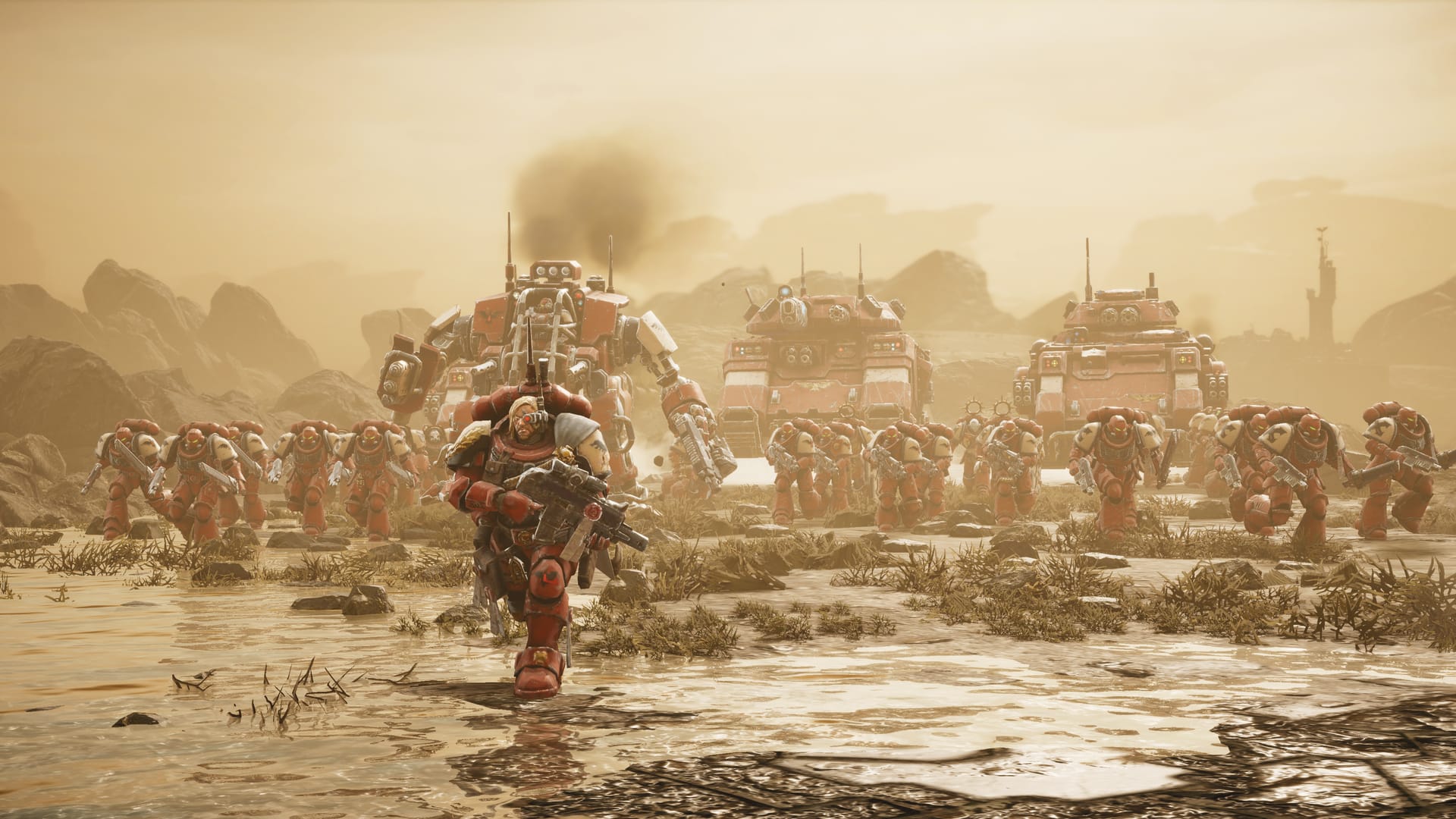 Featured image DoW4 Space Marine Screenshots and Creative Director Interview
