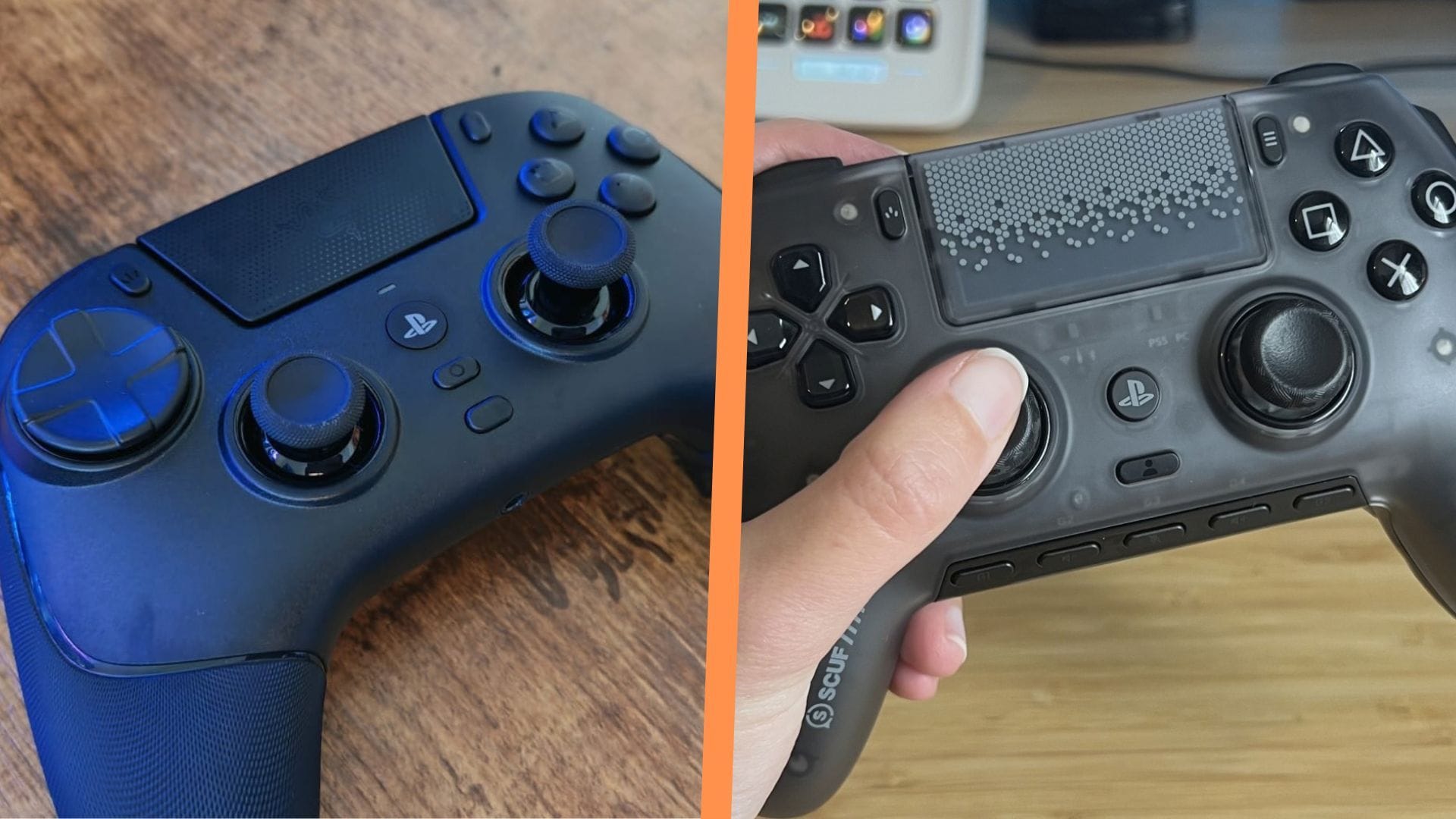Featured image Scuf Omega vs Razer Raiju V3 Pro PS5 controller showdown